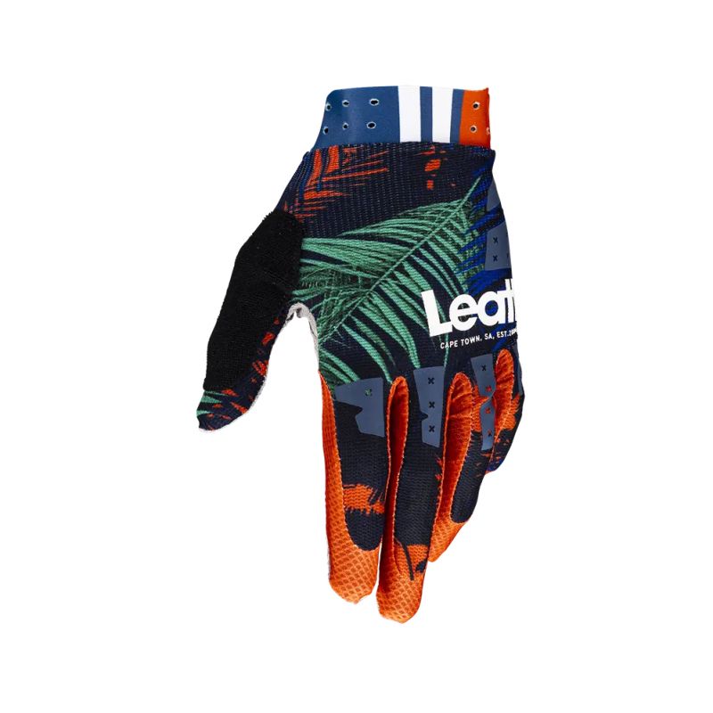 LEATT NOWOŚĆ RĘKAWICE ROWEROWE MTB 3.0 X-FLOW GLOVE JUNGLE KOLOR GRANATOWY/CZERWONY ROZMIAR L
