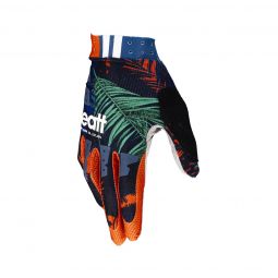 LEATT NOWOŚĆ RĘKAWICE ROWEROWE MTB 3.0 X-FLOW GLOVE JUNGLE KOLOR GRANATOWY/CZERWONY ROZMIAR L