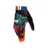 LEATT NOWOŚĆ RĘKAWICE ROWEROWE MTB 3.0 X-FLOW GLOVE JUNGLE KOLOR GRANATOWY/CZERWONY ROZMIAR L