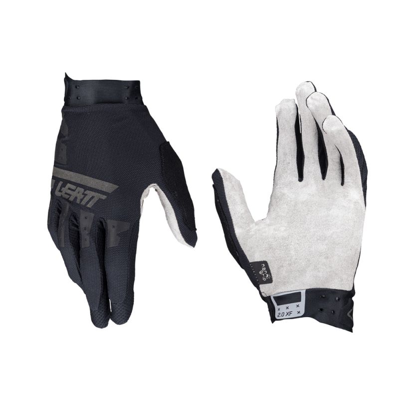 LEATT NOWOŚĆ RĘKAWICE ROWEROWE MTB 2.0 X-FLOW GLOVE STEALTH KOLOR CZARNY ROZMIAR S