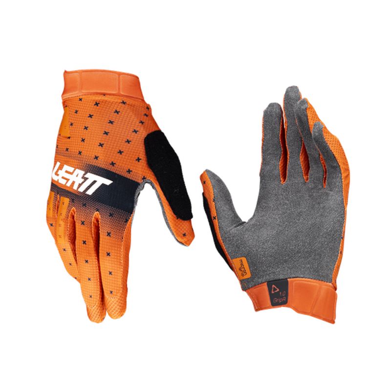 LEATT NOWOŚĆ RĘKAWICE ROWEROWE MTB 1.0 GRIPR GLOVE GLOW KOLOR CZERWONY ROZMIAR M