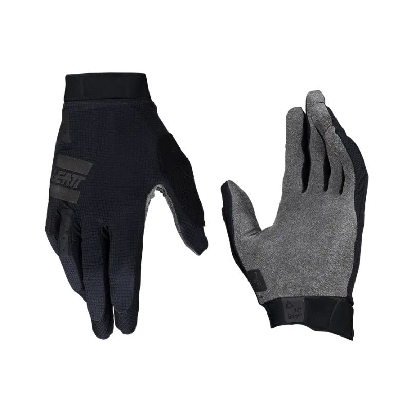 LEATT NOWOŚĆ RĘKAWICE ROWEROWE MTB 1.0 GRIPR GLOVE STEALTH KOLOR CZARNY ROZMIAR XL
