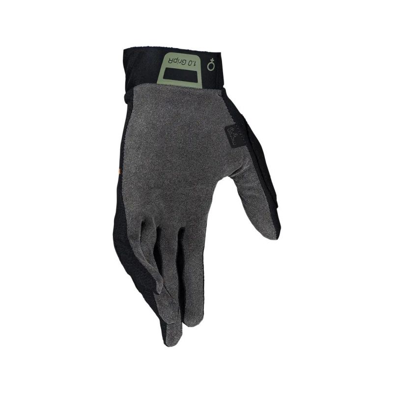 LEATT NOWOŚĆ RĘKAWICE ROWEROWE (DAMSKIE) MTB 1.0 GRIPR WOMEN GLOVE STEALTH KOLOR CZARNY ROZMIAR XS