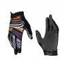 LEATT NOWOŚĆ RĘKAWICE ROWEROWE (DAMSKIE) MTB 1.0 GRIPR WOMEN GLOVE STRIPES KOLOR CZARNY/MULTICOLOR ROZMIAR S