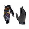 LEATT NOWOŚĆ RĘKAWICE ROWEROWE (DAMSKIE) MTB 1.0 GRIPR WOMEN GLOVE STRIPES KOLOR CZARNY/MULTICOLOR ROZMIAR M
