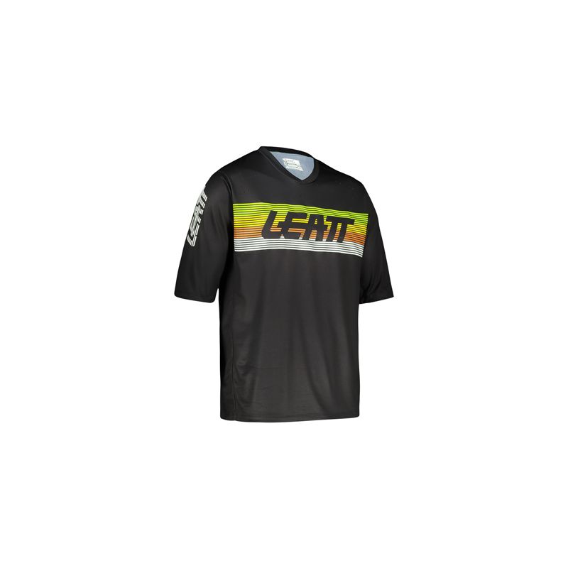 LEATT KOSZULKA ROWEROWA MTB ENDURO 3.0 JERSEY BLACK KOLOR CZARNY ROZMIAR S