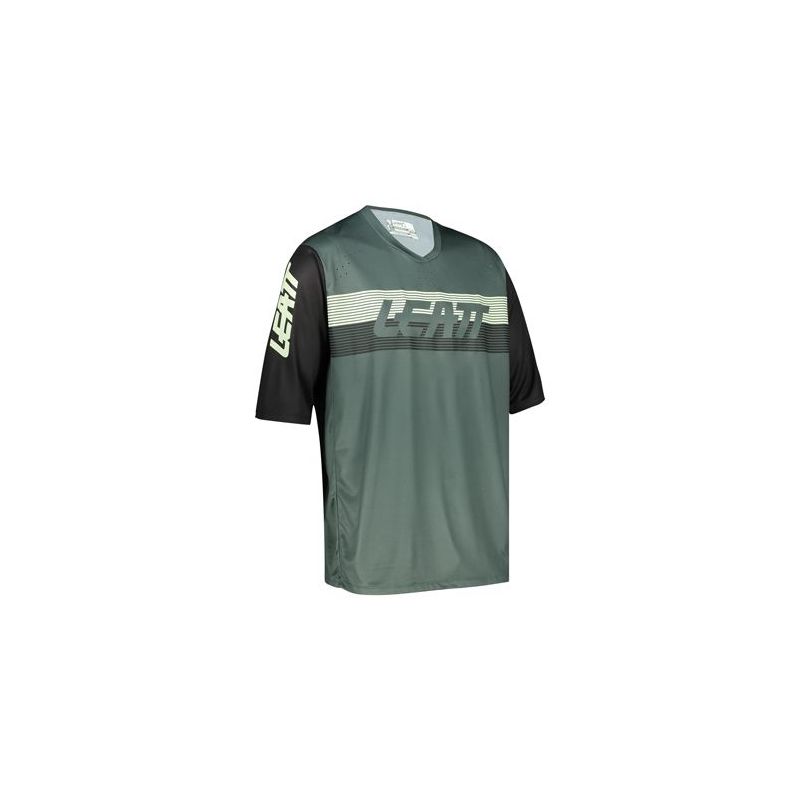 LEATT KOSZULKA ROWEROWA MTB ENDURO 3.0 JERSEY IVY KOLOR ZIELONY/CZARNY ROZMIAR S