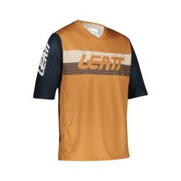 LEATT KOSZULKA ROWEROWA MTB ENDURO 3.0 JERSEY RUST KOLOR RDZAWY/CZARNY ROZMIAR L