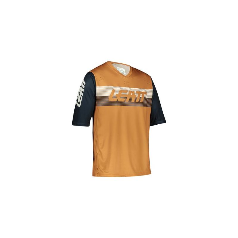 LEATT KOSZULKA ROWEROWA MTB ENDURO 3.0 JERSEY RUST KOLOR RDZAWY/CZARNY ROZMIAR L
