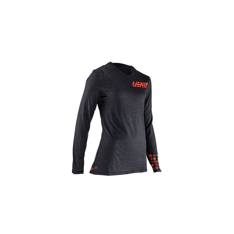 LEATT KOSZULKA ROWEROWA (DAMSKA) MTB GRAVITY 2.0 JERSEY BLACK KOLOR CZARNY ROZMIAR S