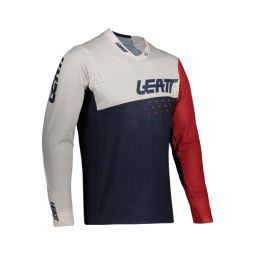 LEATT KOSZULKA ROWEROWA (DZIECIĘCA) MTB GRAVITY 4.0 JUNIOR JERSEY CORAL KOLOR GRANATOWY/BIAŁY/CZERWONY ROZMIAR L (140-150 cm)