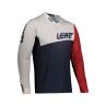 LEATT KOSZULKA ROWEROWA (DZIECIĘCA) MTB GRAVITY 4.0 JUNIOR JERSEY CORAL KOLOR GRANATOWY/BIAŁY/CZERWONY ROZMIAR L (140-150 cm)