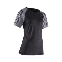 LEATT KOSZULKA ROWEROWA (DAMSKA) MTB ALLMTN 2.0 JERSEY BLACK KOLOR CZARNY/SZARY ROZMIAR XS