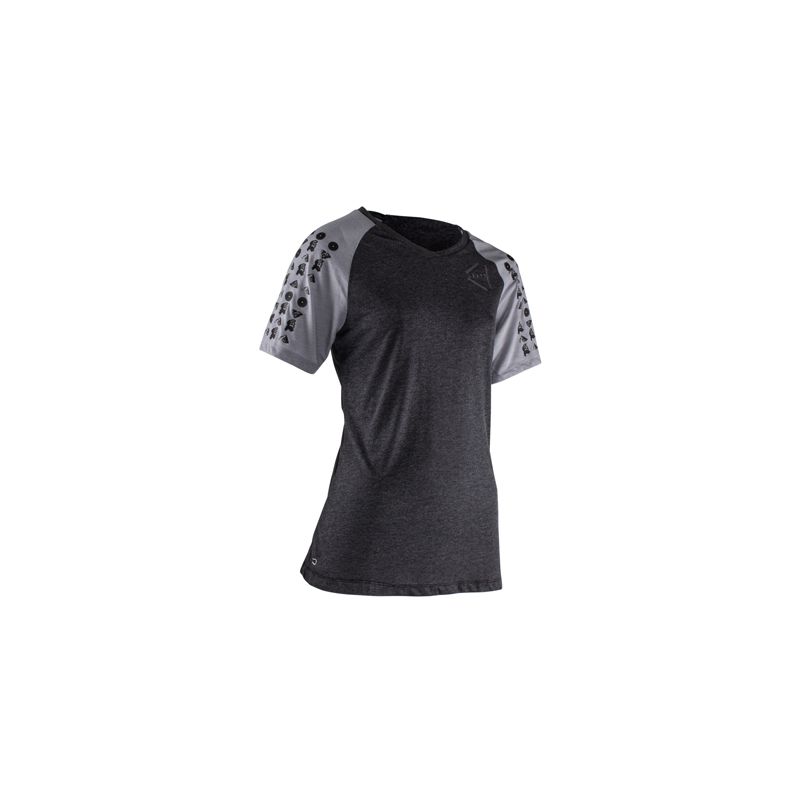 LEATT KOSZULKA ROWEROWA (DAMSKA) MTB ALLMTN 2.0 JERSEY BLACK KOLOR CZARNY/SZARY ROZMIAR XS