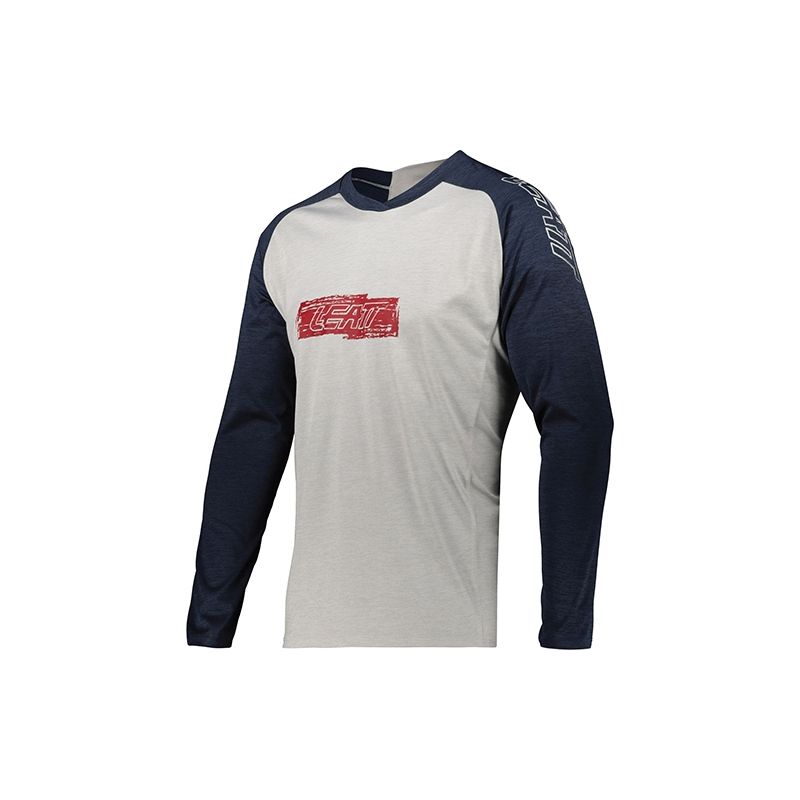 LEATT KOSZULKA ROWEROWA MTB 2.0 LONG JERSEY ONYX KOLOR BIAŁY/GRANATOWY ROZMIAR XS