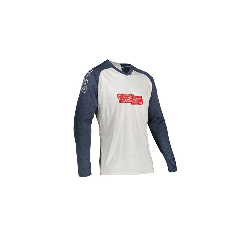 LEATT KOSZULKA ROWEROWA MTB 2.0 LONG JERSEY ONYX KOLOR BIAŁY/GRANATOWY ROZMIAR XS