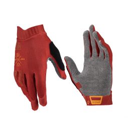 LEATT RĘKAWICE ROWEROWE (DAMSKIE) MTB 1.0 GRIPR GLOVE LAVA KOLOR BORDOWY ROZMIAR L