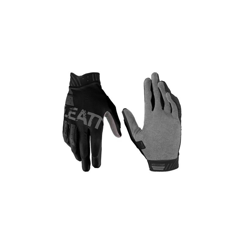 LEATT RĘKAWICE ROWEROWE MTB 1.0 JUNIOR (DZIECIĘCE) GRIPR BLACK KOLOR CZARNY ROZMIAR L