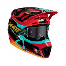 KASK Z GOGLAMI LEATT KIT MOTO 7.5 V25 RED (63-64CM)