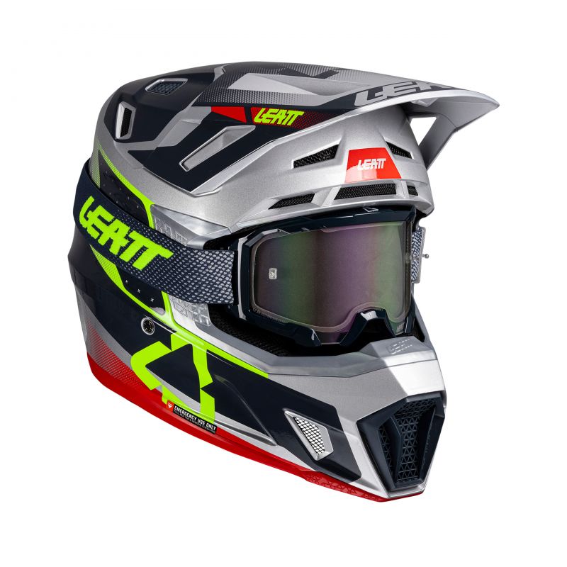 KASK Z GOGLAMI LEATT KIT MOTO 7.5 V25 STEEL (53-54CM)