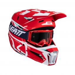 KASK Z GOGLAMI LEATT KIT MOTO 3.5 V25 RED (63-64CM)