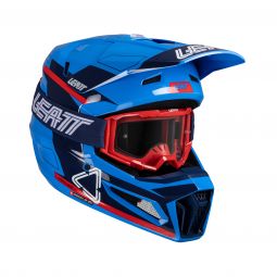 KASK Z GOGLAMI LEATT KIT MOTO 3.5 V25 ROYAL (63-64CM)