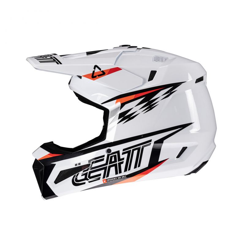 KASK Z GOGLAMI LEATT KIT MOTO 3.5 V25 WHITE (53-54CM)