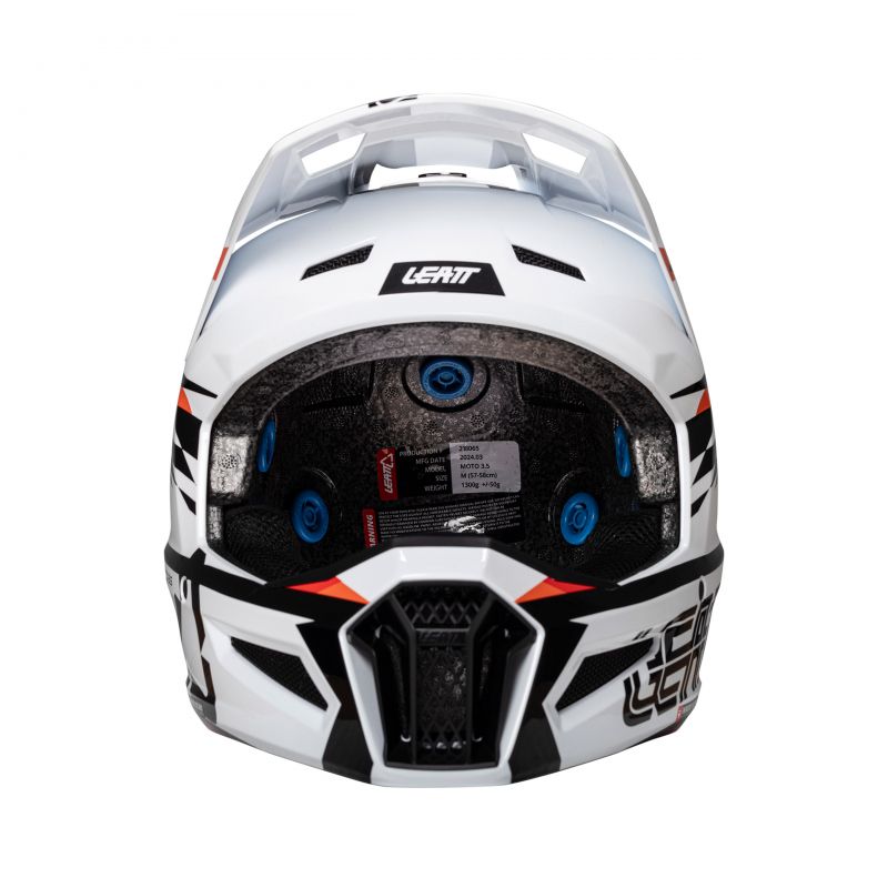 KASK Z GOGLAMI LEATT KIT MOTO 3.5 V25 WHITE (53-54CM)