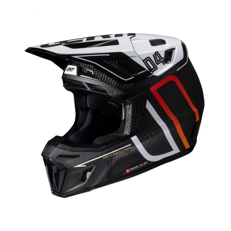 KASK Z GOGLAMI LEATT KIT MOTO 9.5 CARBON/WHITE V25 (63-64CM)