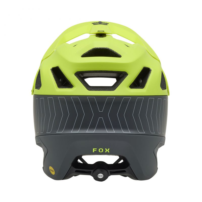 KASK ROWEROWY FOX DROPFRAME PRO RUNN CE FLUORESCENT YELLOW