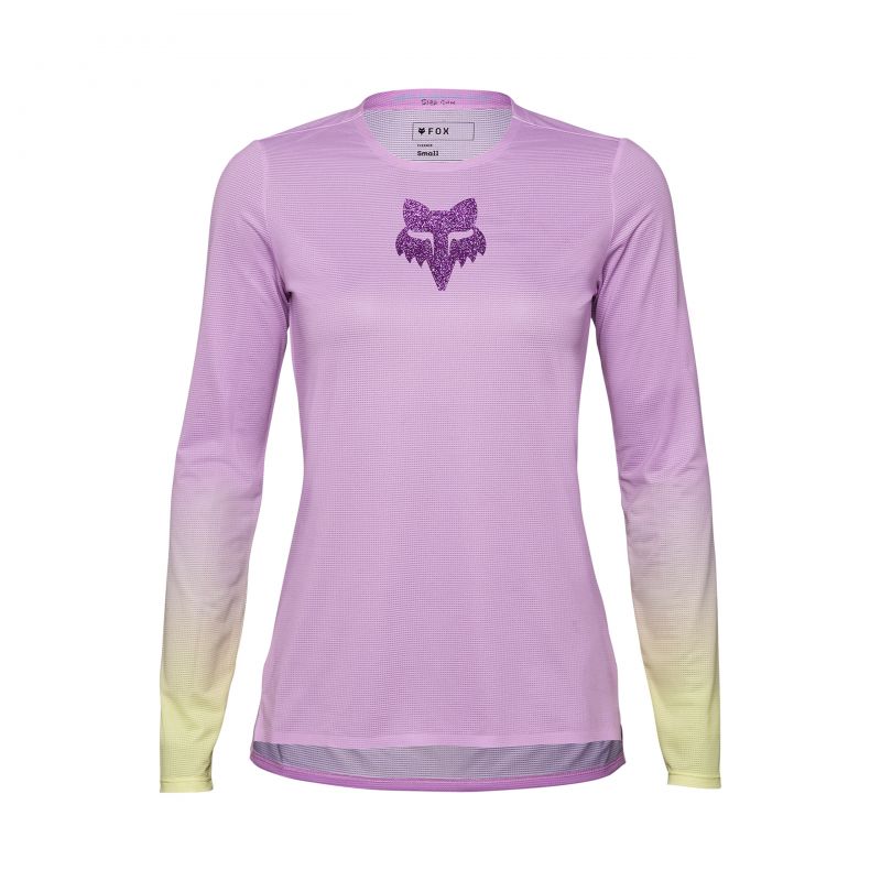 KOSZULKA ROWEROWA Z DŁUGIM RĘKAWEM FOX LADY FLEXAIR TS57 PINK