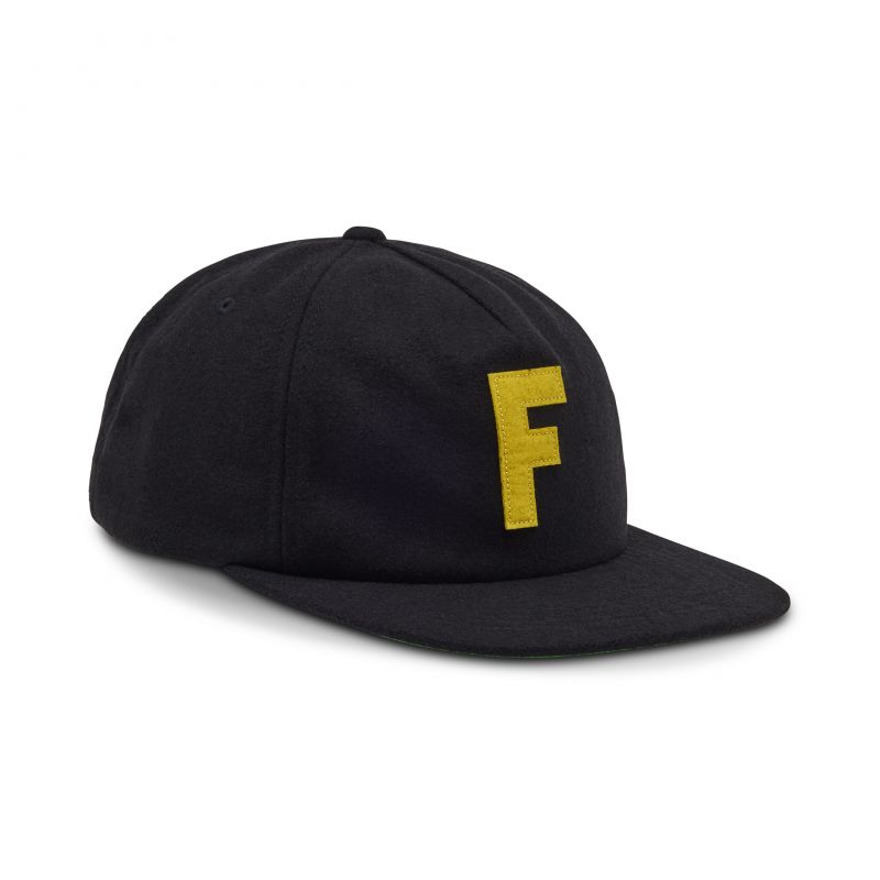 CZAPKA Z DASZKIEM FOX BIG F ADJUSTABLE WOOL BLACK