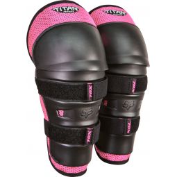 OCHRANIACZ FOX KIDS PEEWEE TITAN KNEE/SHIN GRD BLACK/PINK