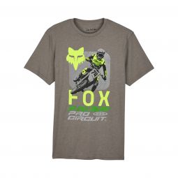 T-SHIRT FOX X PRO CIRCUIT PREM SS TEE HEATHER GRAPHITE