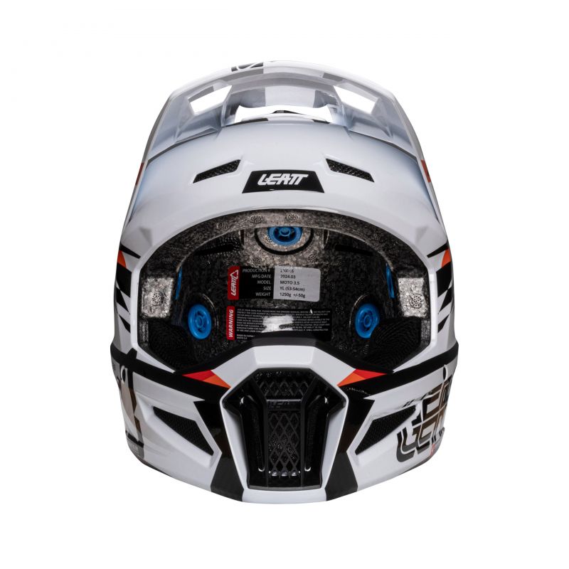 KASK Z GOGLAMI LEATT KIT MOTO 3.5 JUNIOR V25 (51-52CM) WHITE