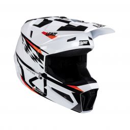 KASK Z GOGLAMI LEATT KIT MOTO 3.5 JUNIOR V25 (53-54CM) WHITE