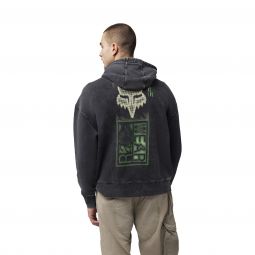 BLUZA Z KAPTUREM FOX THROTTLE OVERSIZED FLC PO BLACK