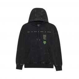 BLUZA Z KAPTUREM FOX THROTTLE OVERSIZED FLC PO BLACK