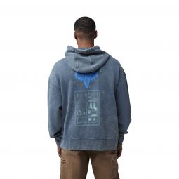 BLUZA Z KAPTUREM FOX THROTTLE OVERSIZED FLC PO DARK VINTAGE