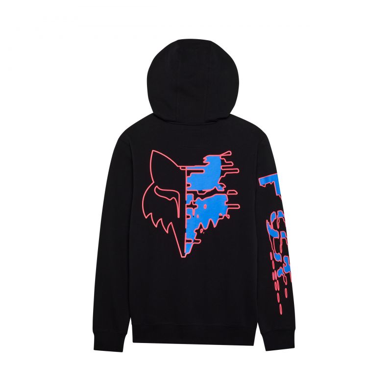 BLUZA Z KAPTUREM FOX EMOTION BLAST FLEECE PO BLACK