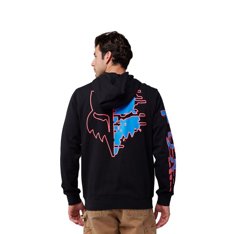 BLUZA Z KAPTUREM FOX EMOTION BLAST FLEECE PO BLACK