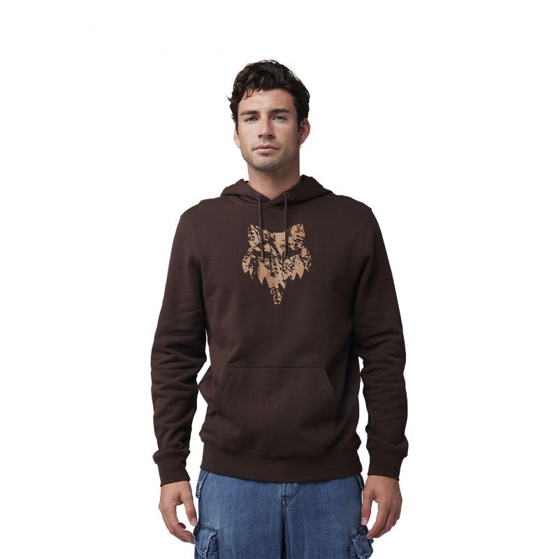 BLUZA Z KAPTUREM FOX THE WORLD FLEECE PO COCOA