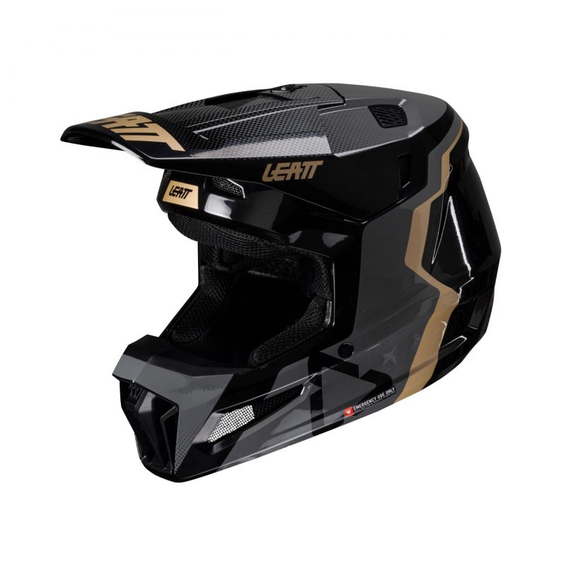KASK Z GOGLAMI LEATT KIT MOTO 3.5 JUNIOR V25 (51-52CM) BLACK