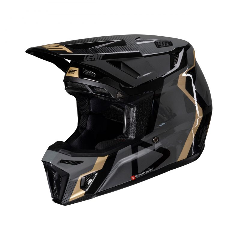 KASK Z GOGLAMI LEATT KIT MOTO 8.5 V25 BLACK (53-54CM)