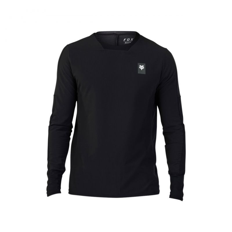 KOSZULKA ROWEROWA Z DŁUGIM RĘKAWEM FOX FOX DEFEND THERMAL BLACK