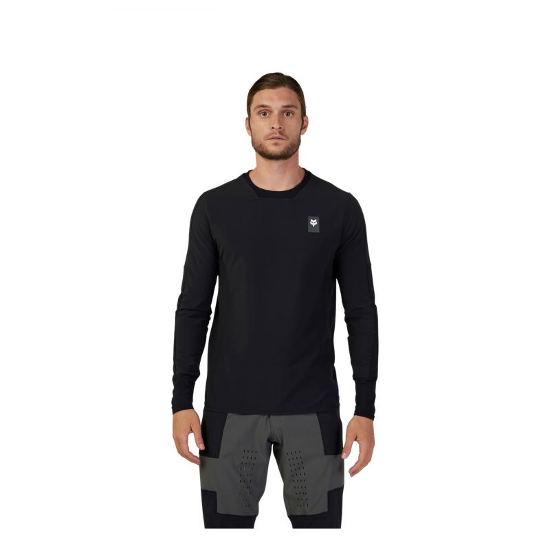 KOSZULKA ROWEROWA Z DŁUGIM RĘKAWEM FOX FOX DEFEND THERMAL BLACK