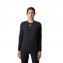 Koszulka Rowerowa Z Długim Rękawem Fox Lady Defend Thermal Black