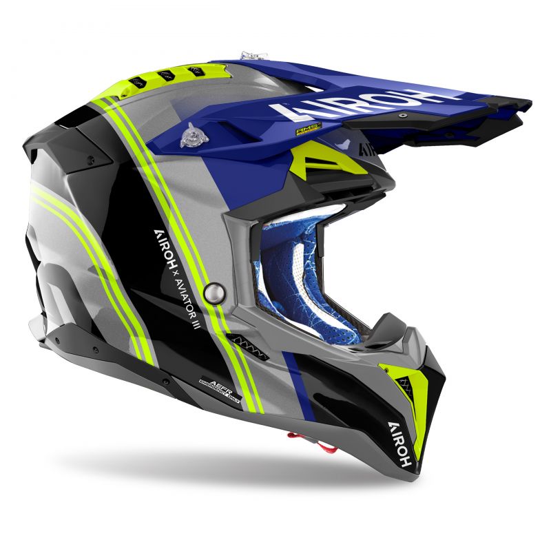 Kask Airoh Aviator 3 Hima Blue Gloss