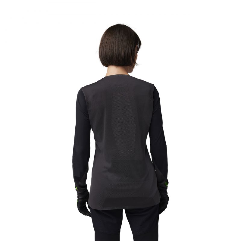 Koszulka Rowerowa Z Długim Rękawem Fox Lady Rawtec Black