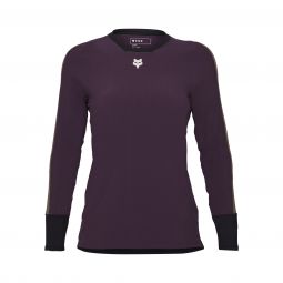 Koszulka Rowerowa Z Długim Rękawem Fox Lady Defend Thermal Dark Purple